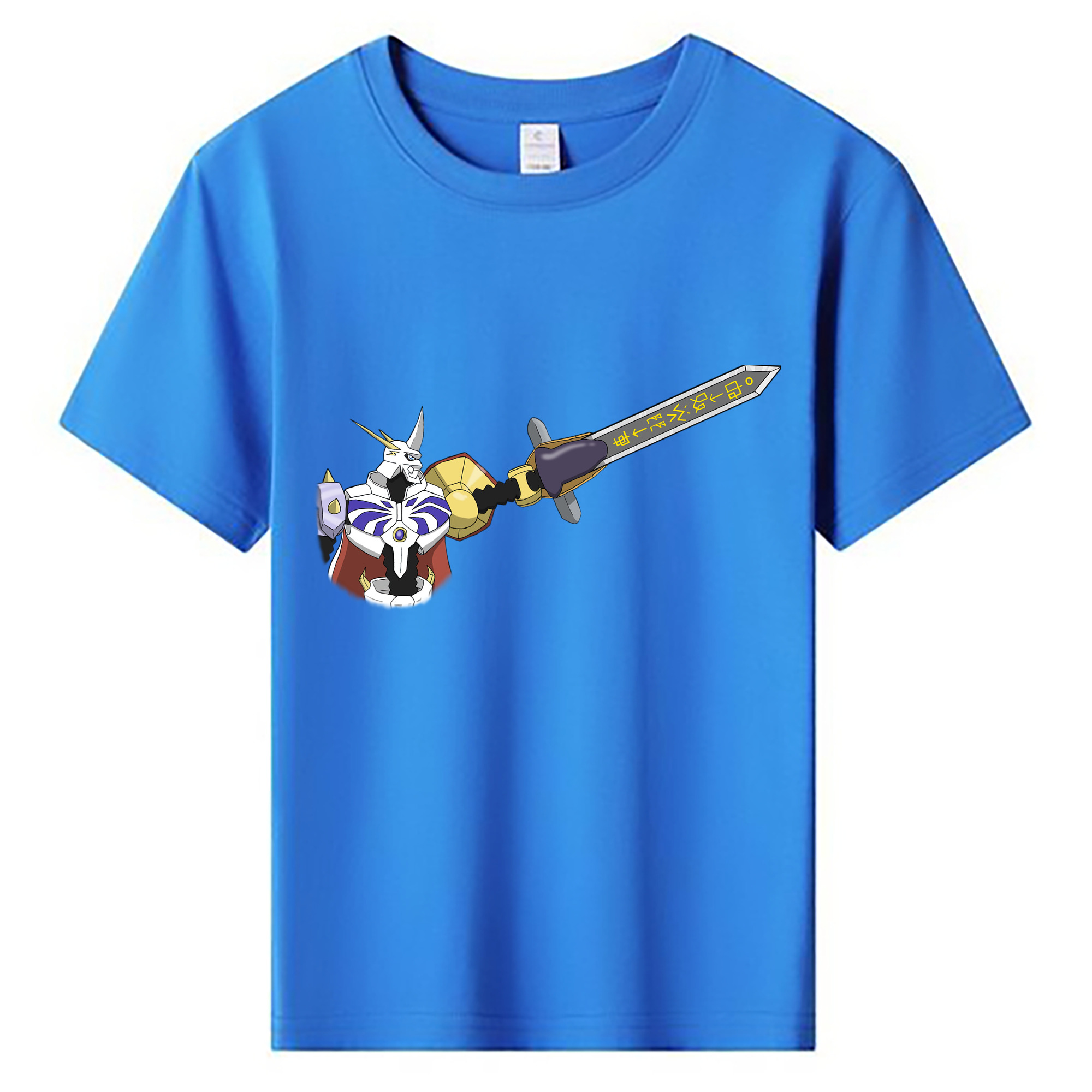 （画像用） Digimon デジタルモンスター/デジモン 綿100％キッズTシャツ（フロントプリント）